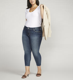 Suki Mid Rise Skinny Crop Jeans Plus Size