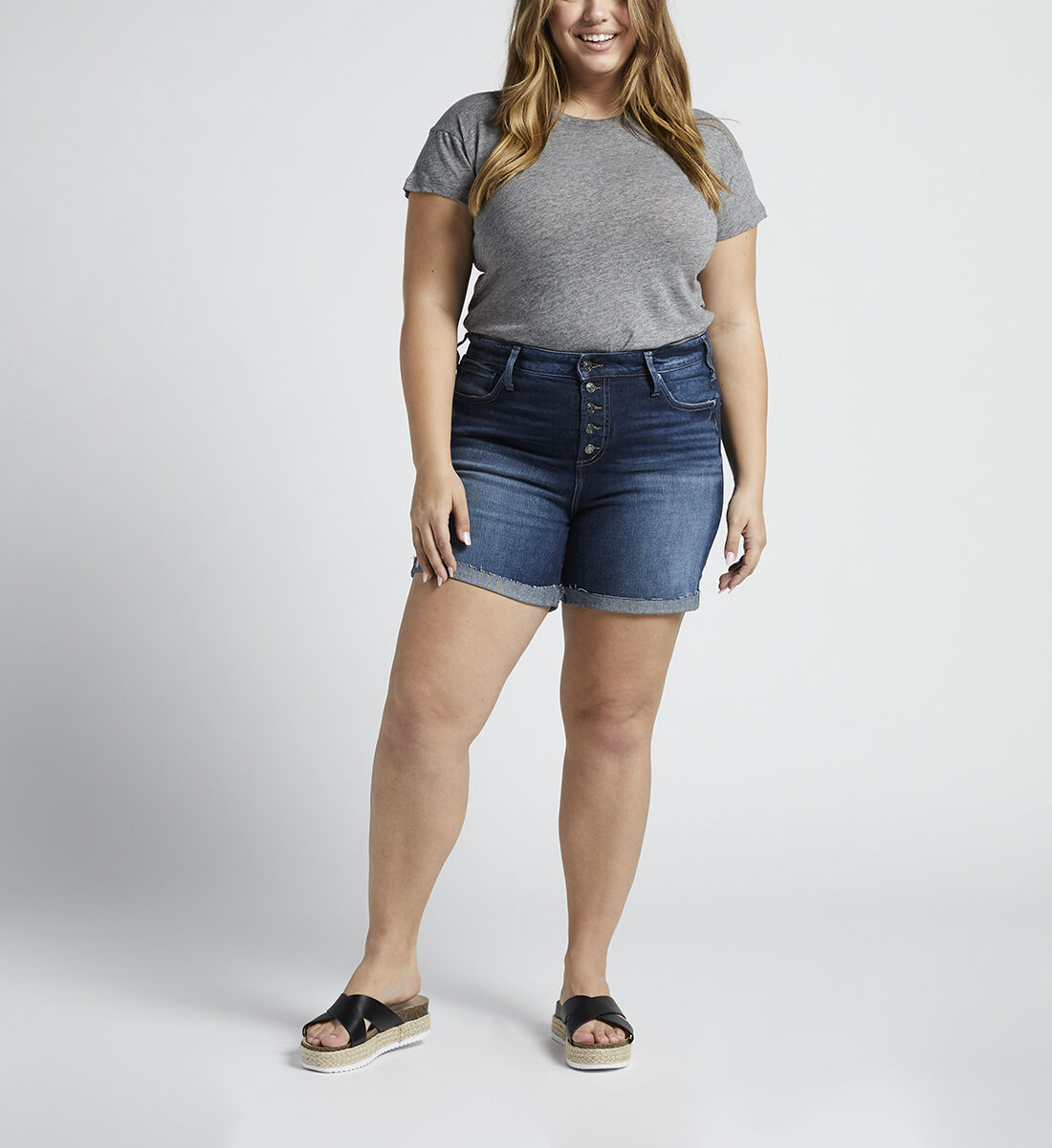 Avery High Rise Short Plus Size Front