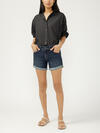 Boyfriend Mid Rise Luxe Stretch Shorts image number 0