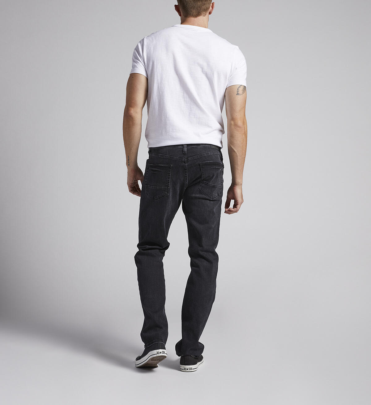 Machray Athletic Fit Straight Leg Jeans, Black, hi-res image number 1
