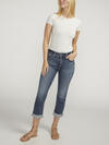 Suki Mid Rise Americana Capri, , hi-res image number 0