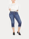 Suki Capri Dark Wash image number 3