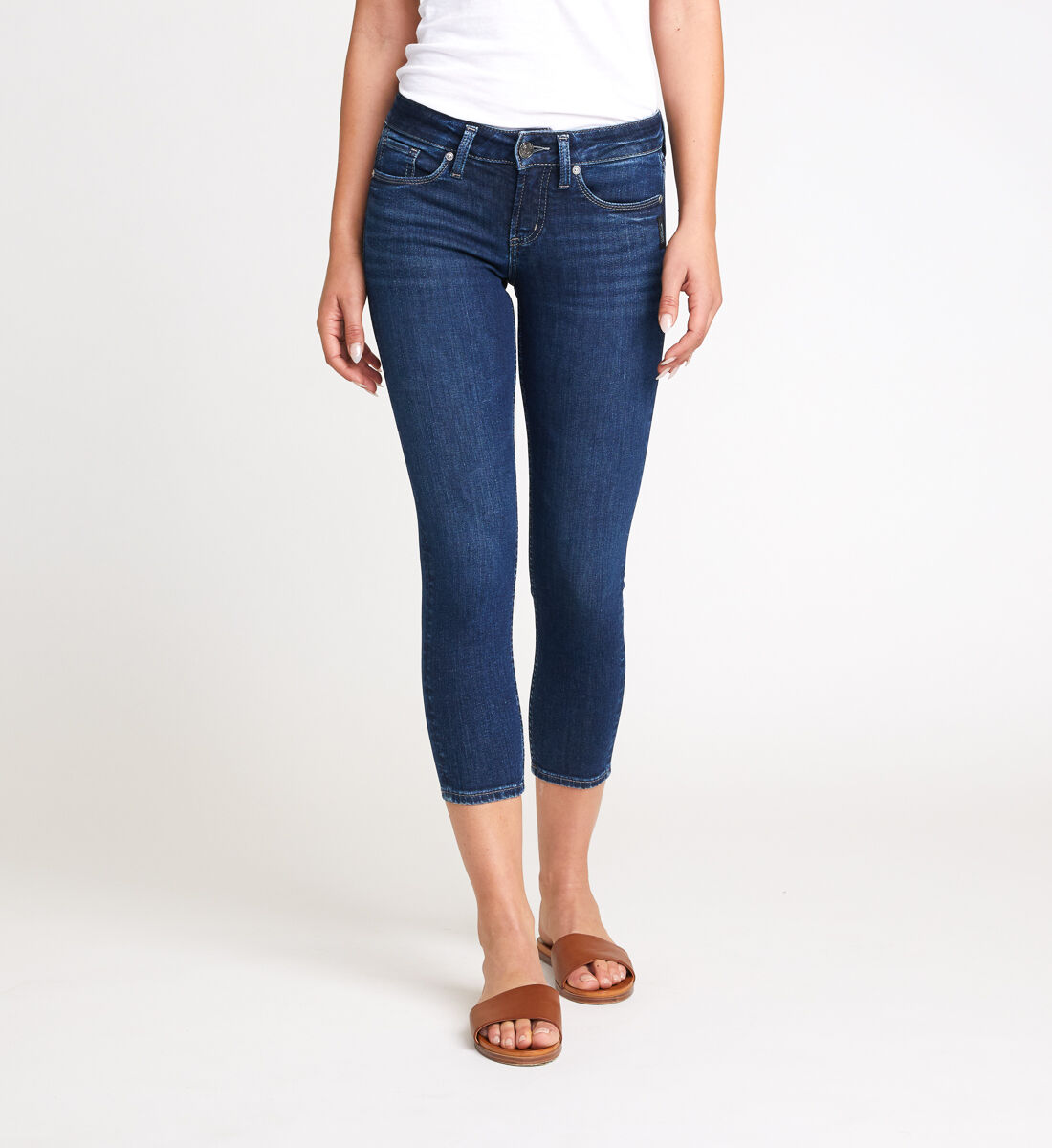 Silver suki cropped jeans 2025
