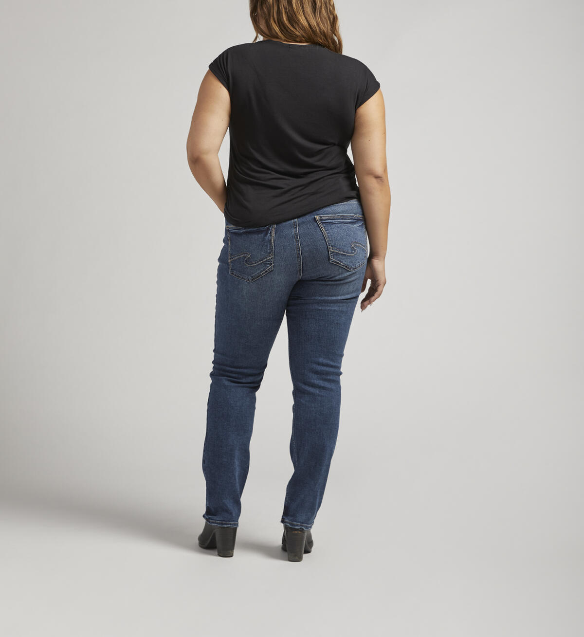 Avery High Rise Straight Leg Jeans Plus Size, , hi-res image number 1