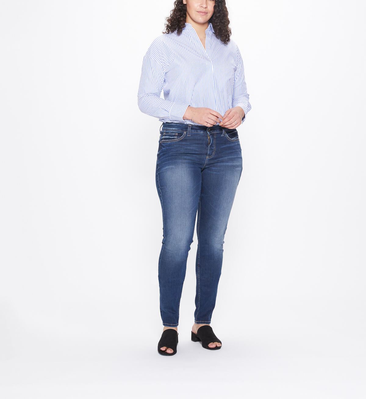 Avery Super Skinny High Rise Dark Wash, , hi-res image number 3