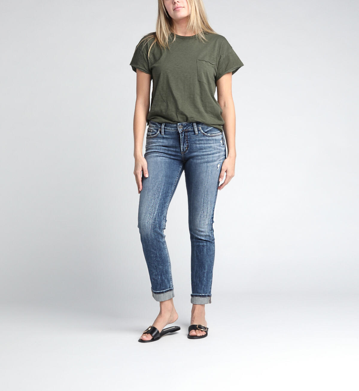 Suki Mid Rise Slim Leg Jeans, , hi-res image number 3