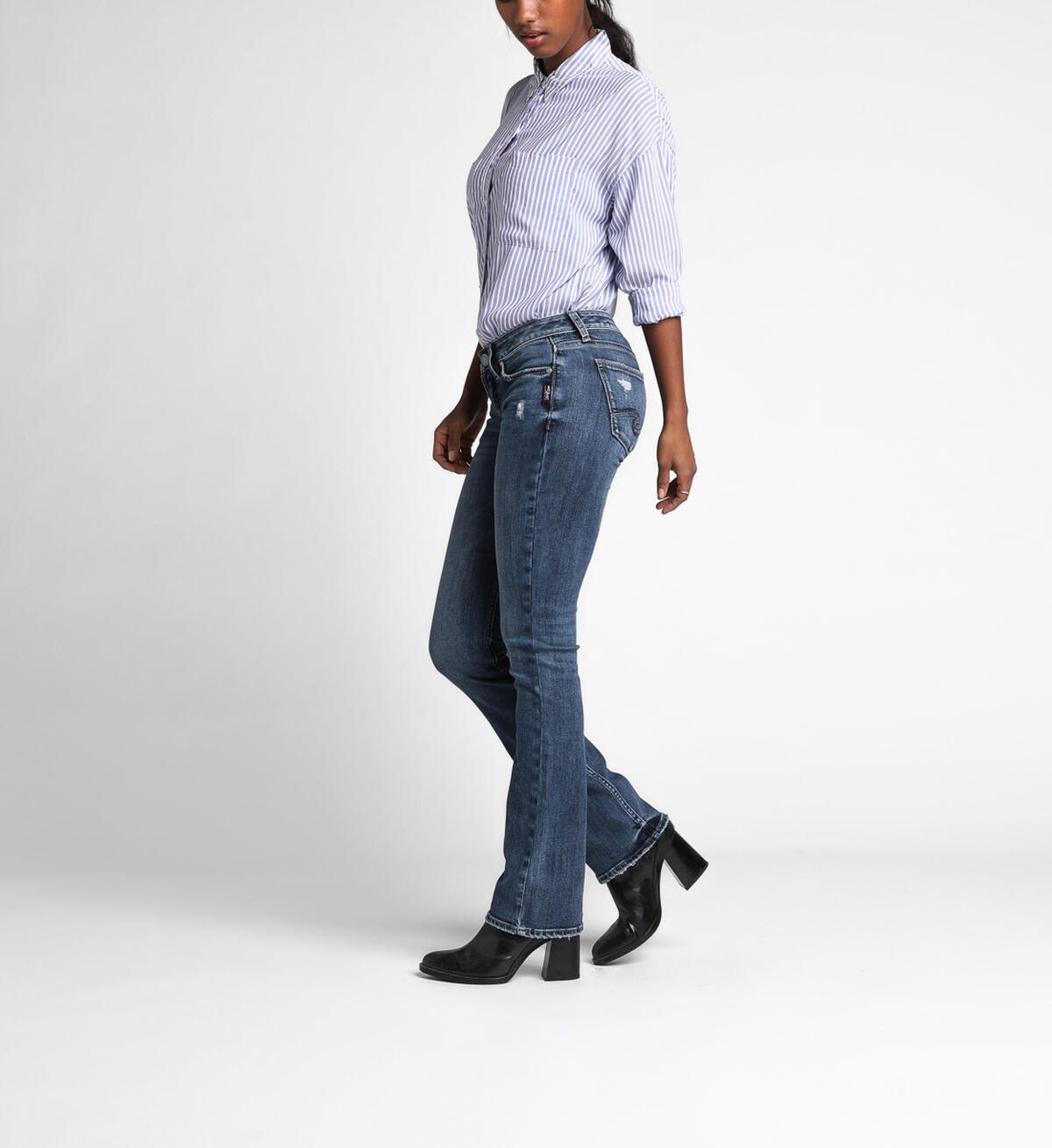 Tuesday Slim Boot Low Dark Wash, , hi-res image number 2