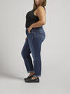 Boyfriend Mid Rise Slim Leg Jeans Plus Size image number 2