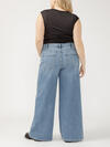 Highly Desirable High Rise Ultra Wide Leg Jeans Plus Size, , hi-res image number 1