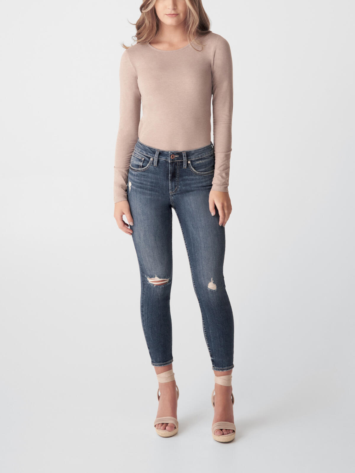 Avery High Rise Skinny Crop Jeans image number 0