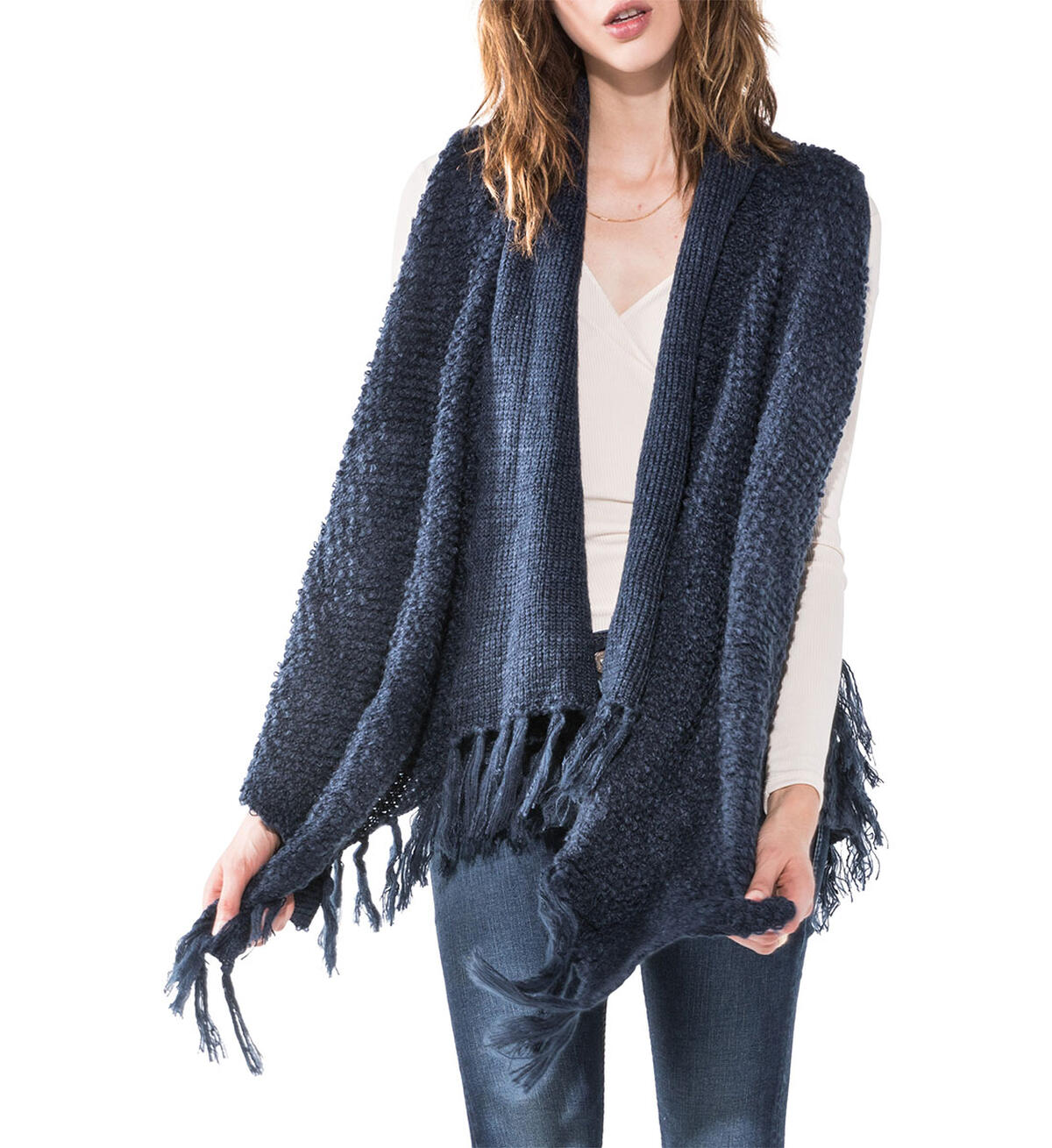Sweater Vest W/ Tassel, , hi-res image number 0