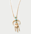 Gold-Tone Tribal Pendant Necklace, , hi-res image number 2