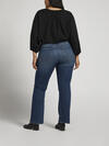 90s Vintage High Rise Bootcut Jeans Plus Size, Indigo, hi-res image number 1