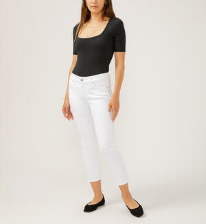 Elyse Mid Rise Luxe Stretch Capri