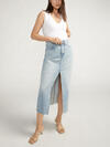 Front-Slit Midi Jean Skirt, , hi-res image number 3