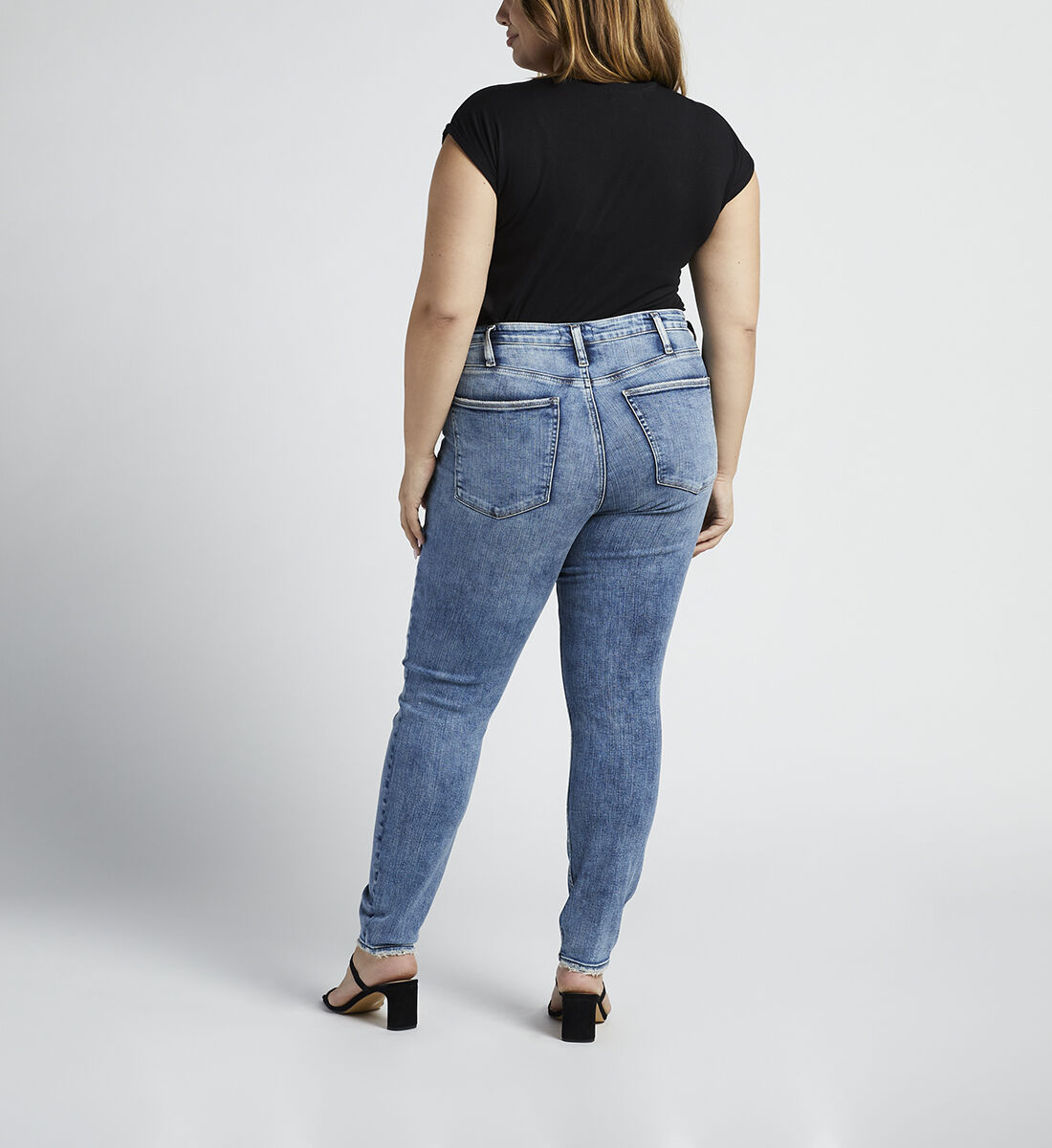 High Note High Rise Skinny Jeans Plus Size Back