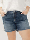 Elyse Mid Rise Shorts Plus Size image number 3