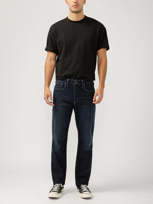 Eddie Classic Athletic Fit Tapered Leg Jeans