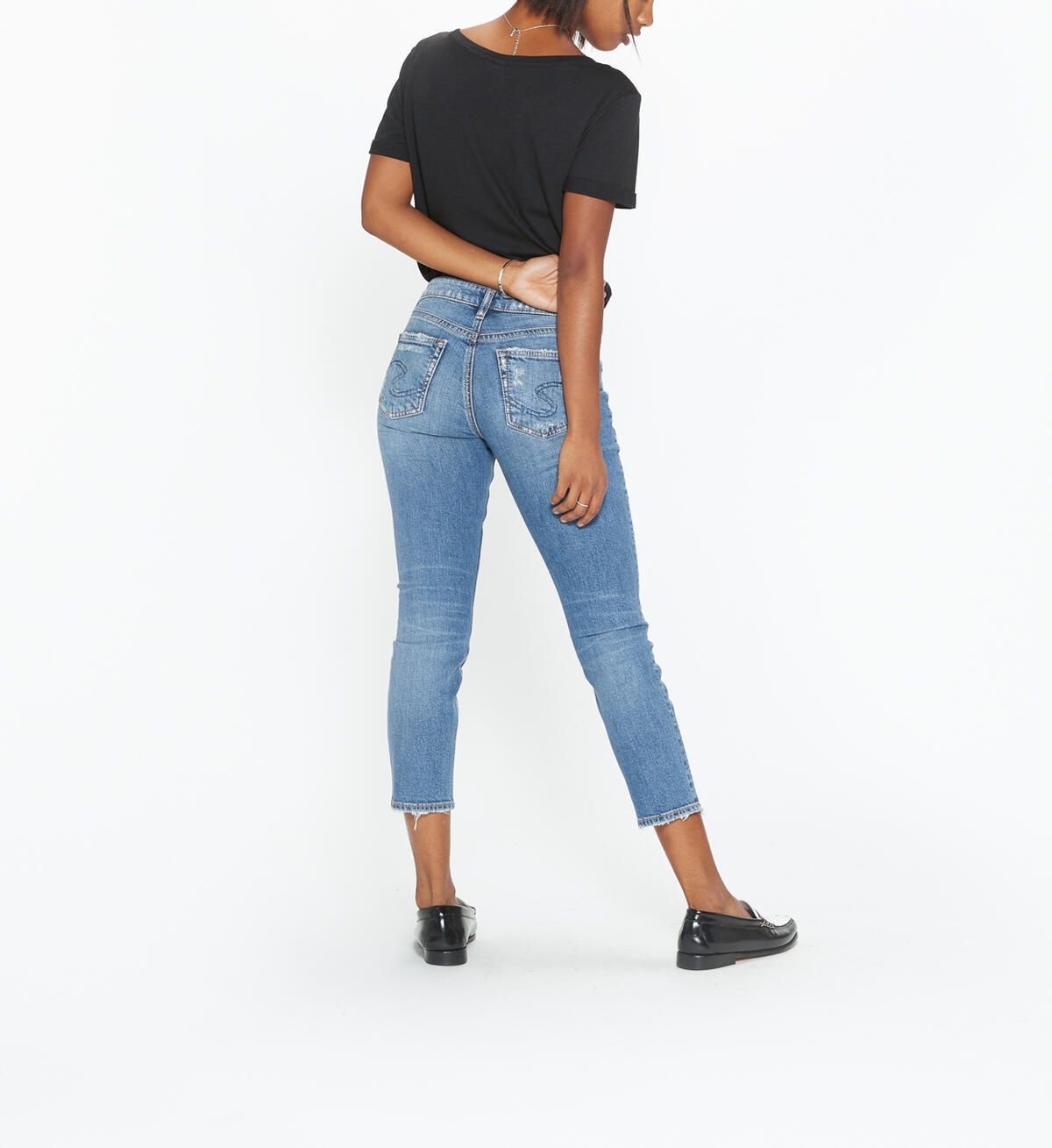 Avery Slim Crop Medium Wash, , hi-res image number 1