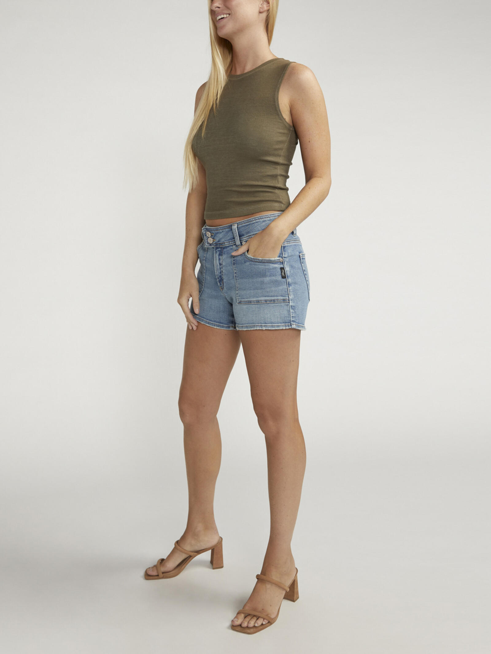 Suki Long Short - Silver