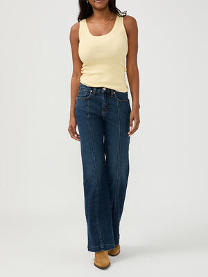 Avery High Rise Trouser Leg Jeans