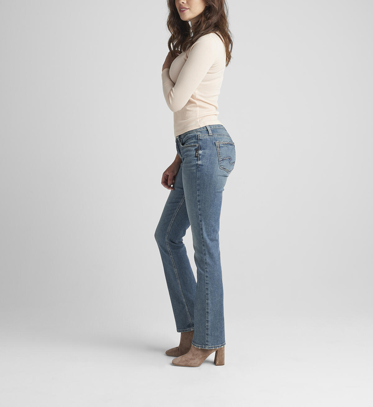 Suki Mid Rise Slim Bootcut Jeans, , hi-res image number 2
