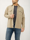 Button Up Knit Flex Shirt, , hi-res image number 3