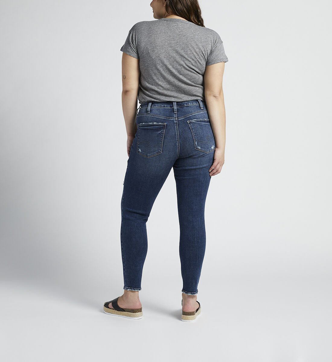 Avery High Rise Skinny Jeans Plus Size Back