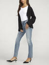 Suki Mid Rise Straight Leg Jeans, Indigo, hi-res image number 2
