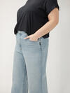 Highly Desirable High Rise Wide Leg Jeans Plus Size, , hi-res image number 4