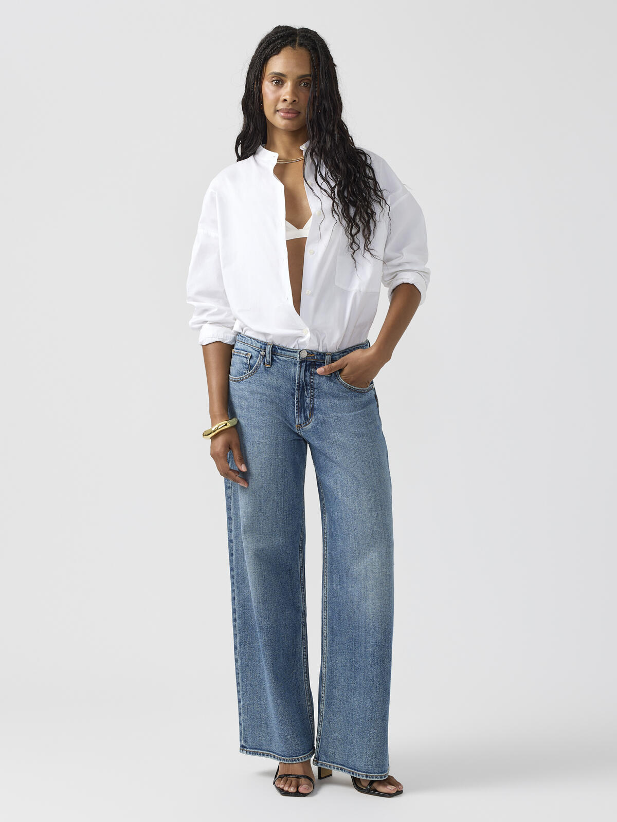 Sage Wide Leg Jeans image number 0