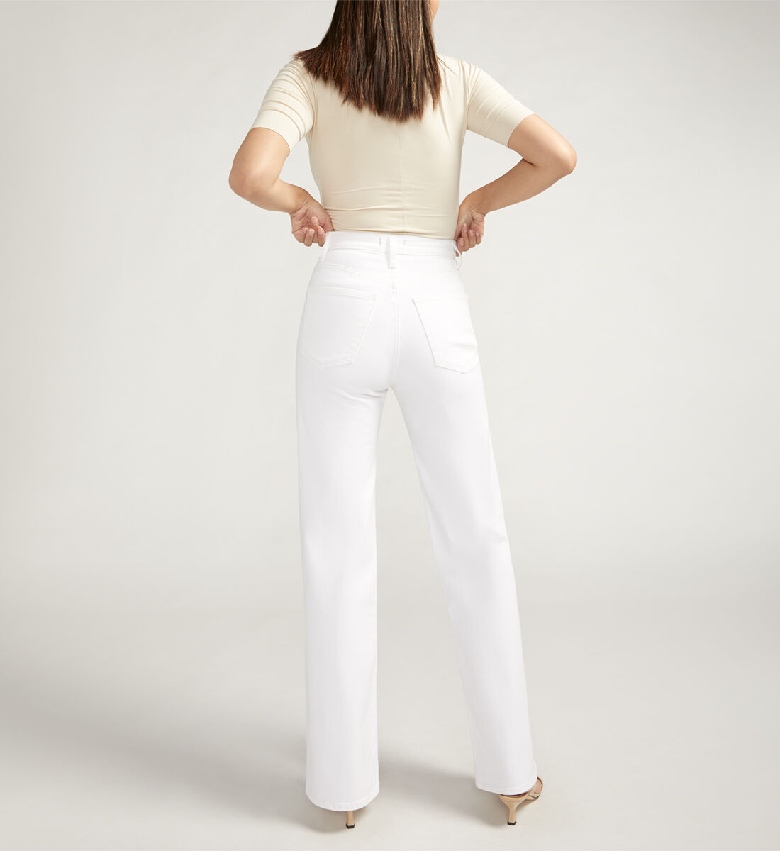 Buy Highly Desirable High Rise Trouser Leg Jeans for USD