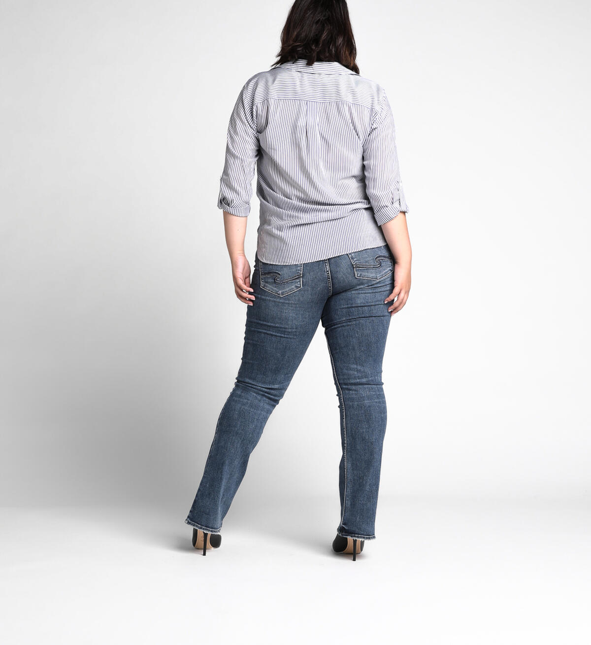 Aiko Slim Boot Mid Dark Wash, , hi-res image number 1