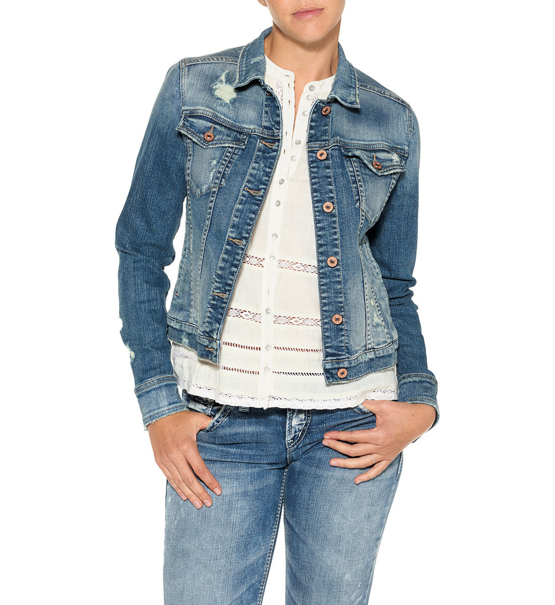 Buy Jean Jacket Medium for USD 91.00 Silver Jeans US New
