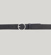 Women's Heavyweight Genuine Leather Belt with Circle Center Bar Buckle, , hi-res image number 1