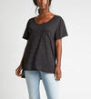 Alana Split-Seam High-Low Burnout Tee, , hi-res image number 0