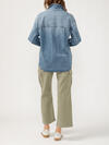 Women's Denim Shirt Jacket, , hi-res image number 1
