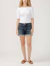 Elyse Mid Rise Luxe Stretch Shorts image number 0