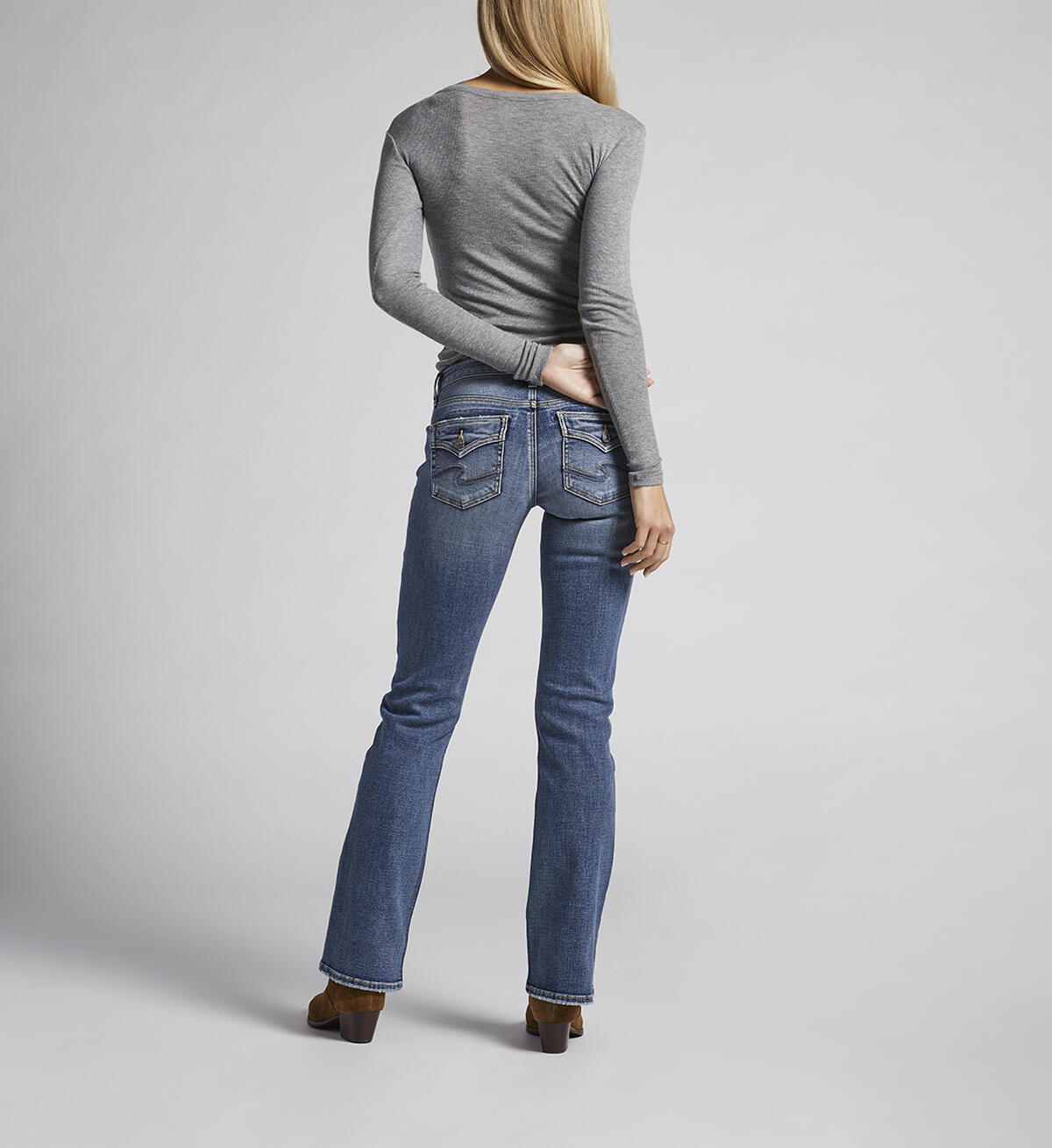 Britt Low Rise Slim Bootcut Jeans, Indigo, hi-res image number 1