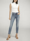 Boyfriend Mid Rise Slim Leg Jeans, , hi-res image number 0