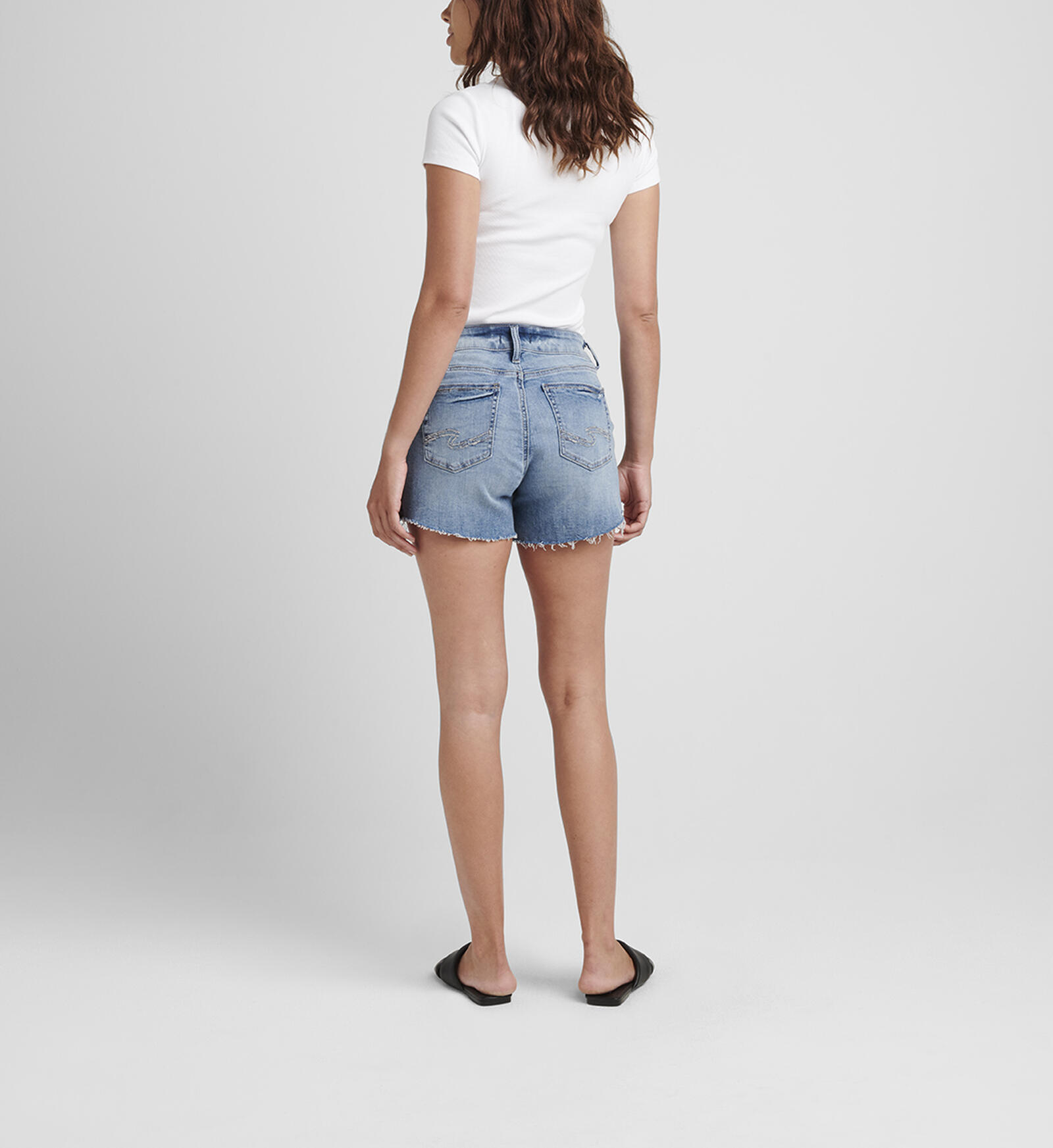 Buy Elyse Mid Rise Short for USD 27.00 | Silver Jeans US New