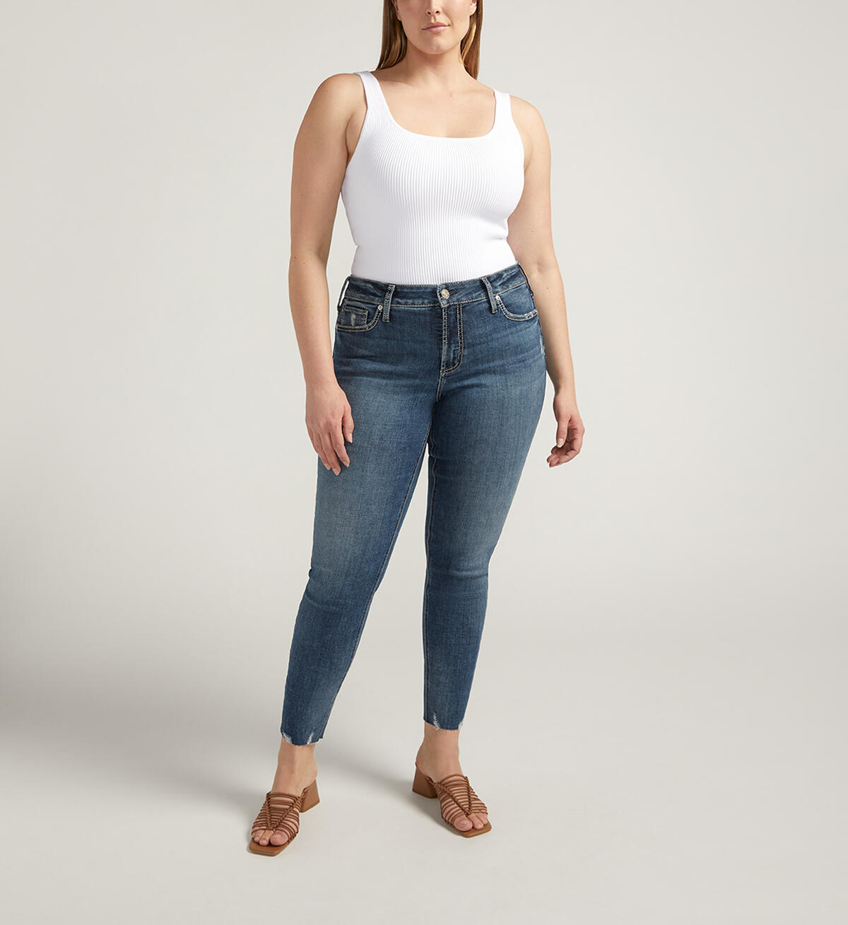 Suki Mid Rise Skinny Jeans Plus Size, , hi-res image number 0