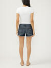 Boyfriend Mid Rise Americana Luxe Stretch Shorts image number 1