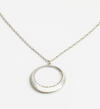 Long Ring Pendant Necklace, Silver, hi-res image number 1