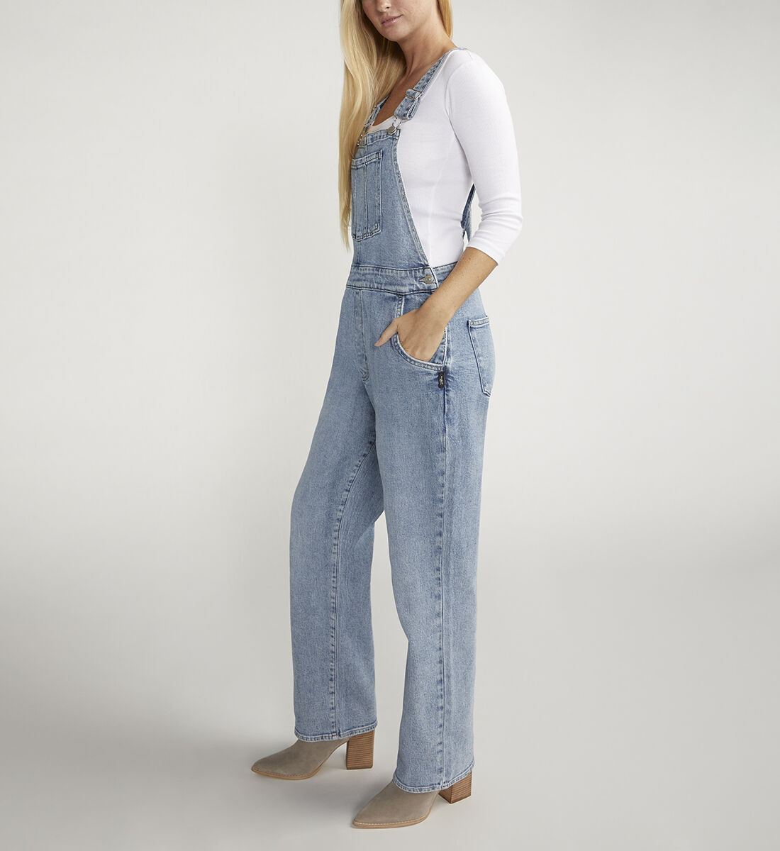 【お1人様1点限り】 Overalls Leg Straight 70s Buy for New US Jeans Silver | 49.00 USD パンツ