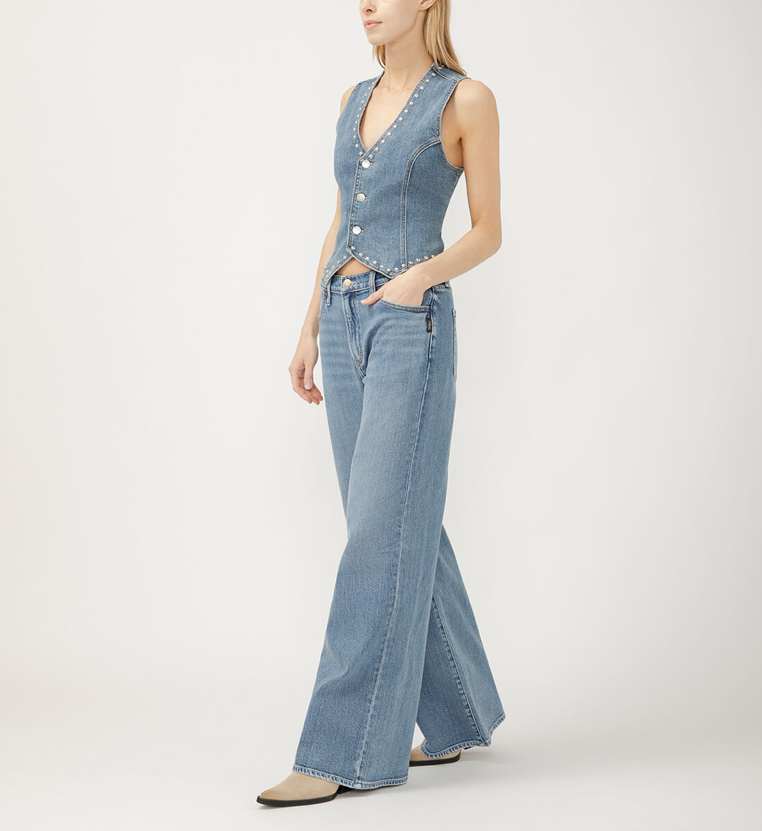 Buy Highly Desirable High Rise Ultra Wide Leg Jeans for USD Buy Highly Desirable High Rise Ultra Wide Leg Jeans for USD