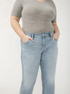 Suki Mid Rise Slim Bootcut Jeans Plus Size image number 3