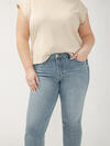 Suki Mid Rise Straight Crop Luxe Stretch Jeans Plus Size, , hi-res image number 3