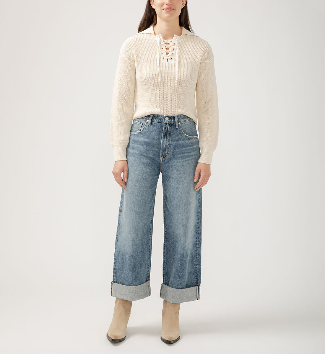 90s big leg jeans top