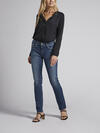 Elyse Mid Rise Straight Leg Jeans image number 0